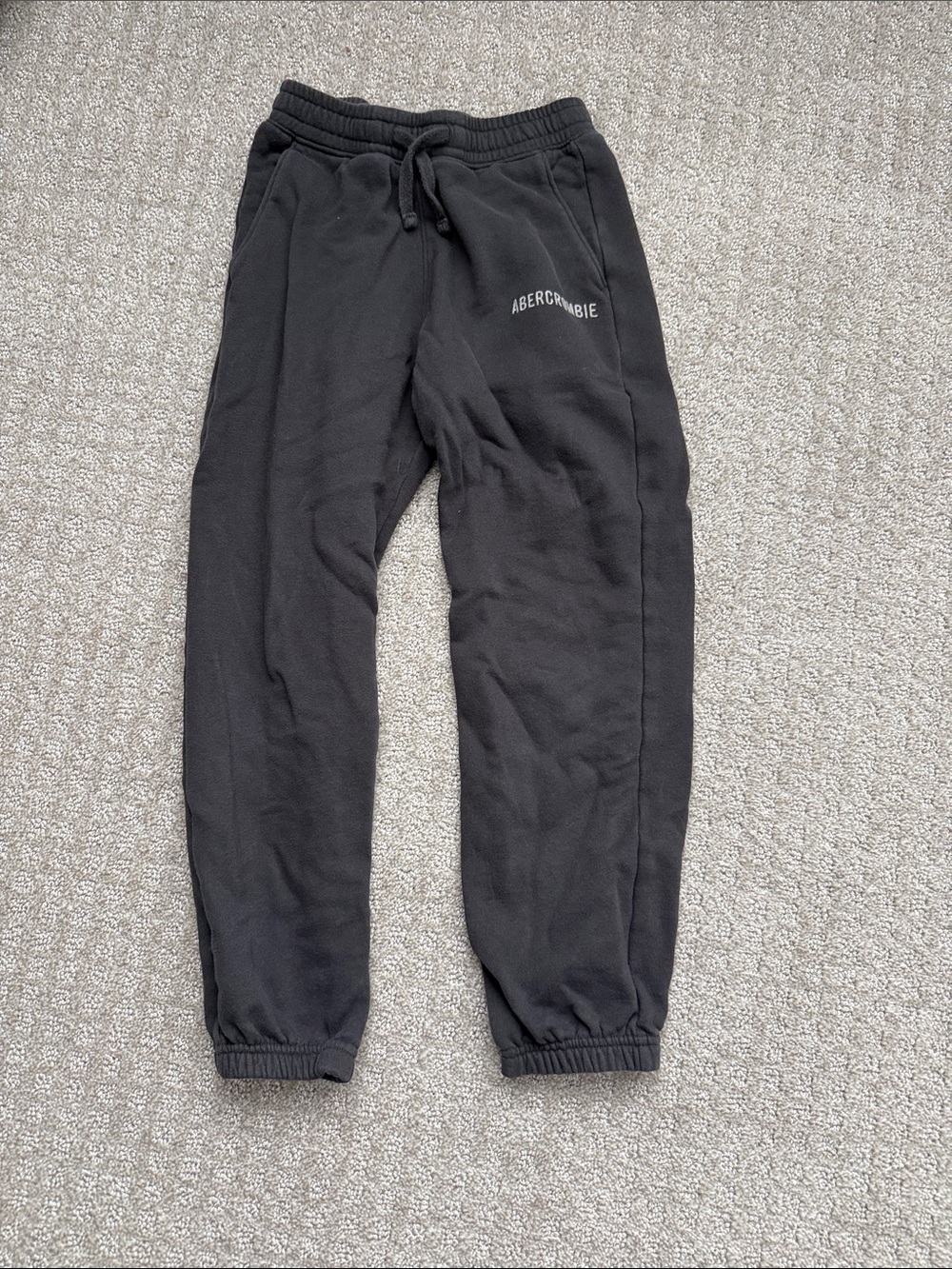 abercrombie kids Black Jogger Sweatpants